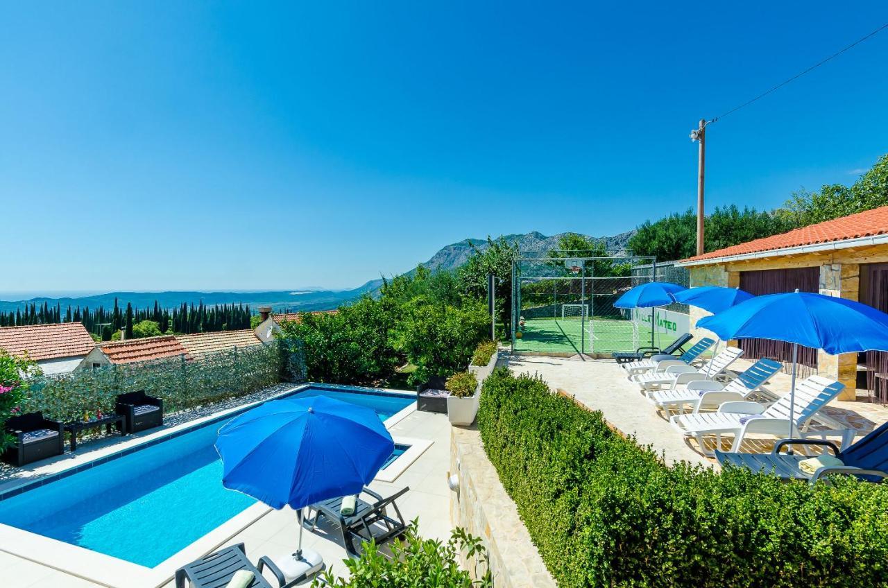 Villa Mateo With Private Pool Gruda Bagian luar foto